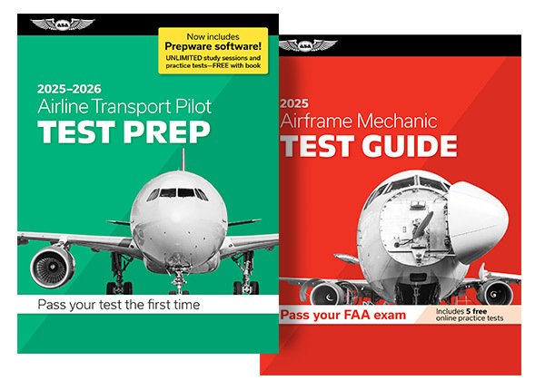 2024 ATP Test Prep book and Airframe Test Guide book
